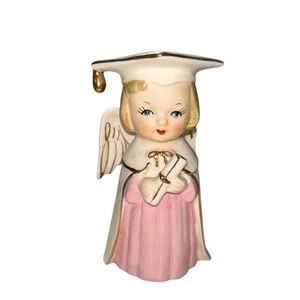 Vintage Porcelain Graduation Girl Figurine 1950’s Japan